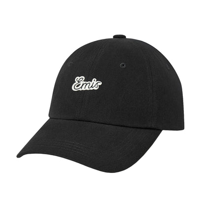 SMALL LINE PATCH BALL CAP-BLACK