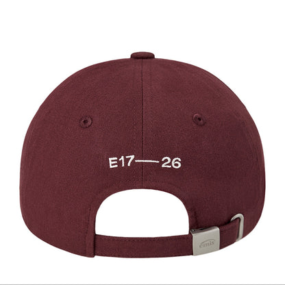 SMALL LOGO BALL CAP-BURGUNDY