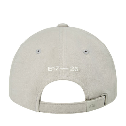 MINI RUBBER PATCH BRUSHED BALL CAP-LIGHT GRAY