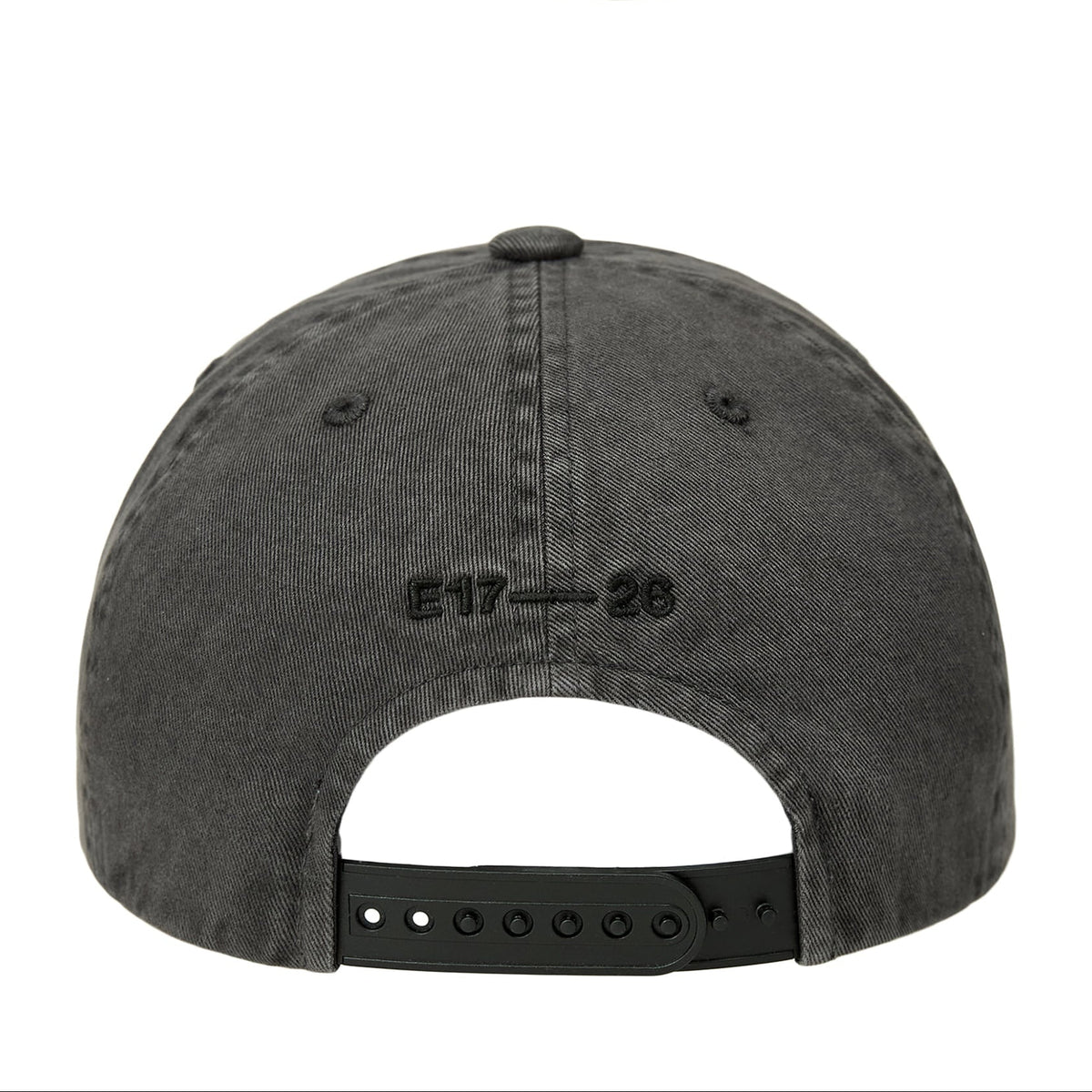 LOGO PRINT PIGMENT DYEING BALL CAP-GRAY