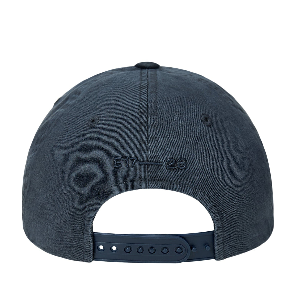 LOGO PRINT PIGMENT DYEING BALL CAP-NAVY