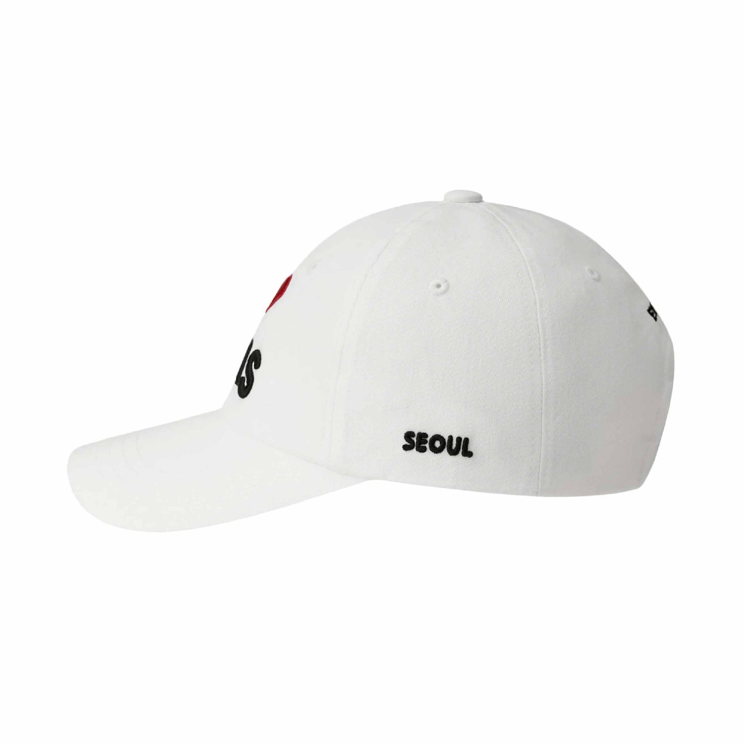 I LOVE EMIS BALL CAP (SEL)-WHITE