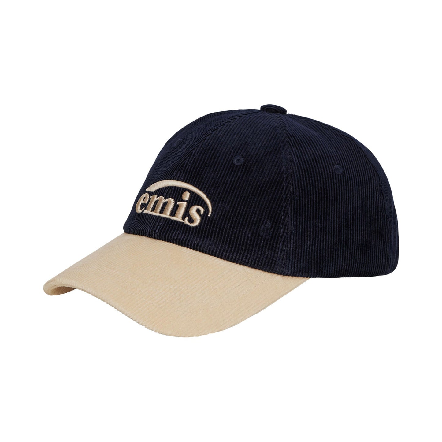 CORDUROY TWO-TONE BALL CAP-NAVY
