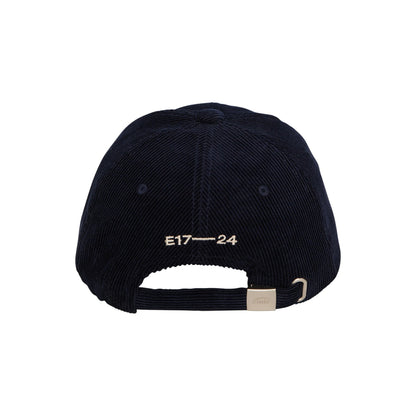CORDUROY TWO-TONE BALL CAP-NAVY