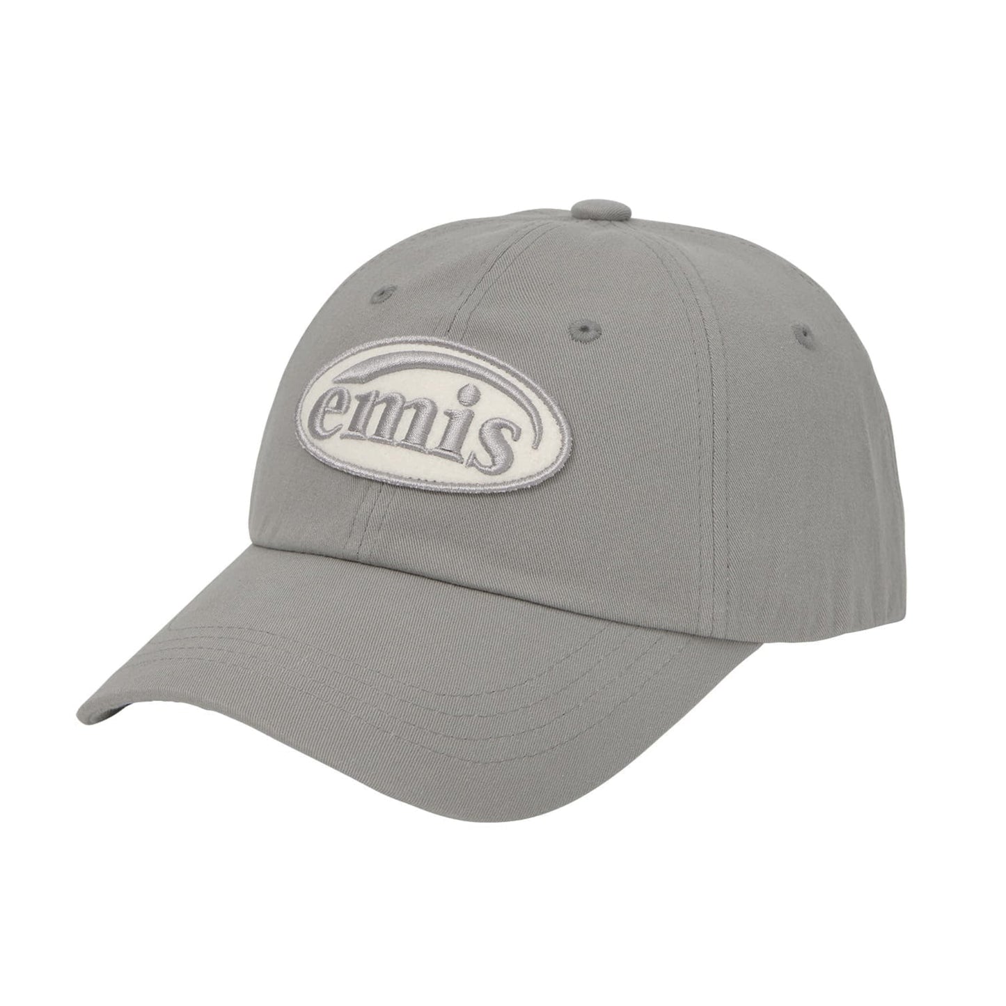 TONE ON TONE WAPPEN BALL CAP-GRAY