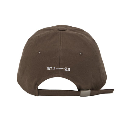 TONE ON TONE WAPPEN BALL CAP-BROWN