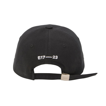 TONE ON TONE WAPPEN BALL CAP-BLACK