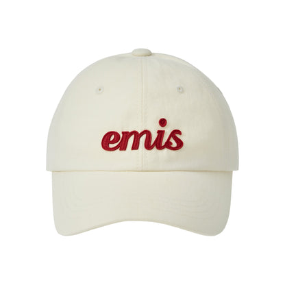 APPLIQUE BALL CAP-CREAM