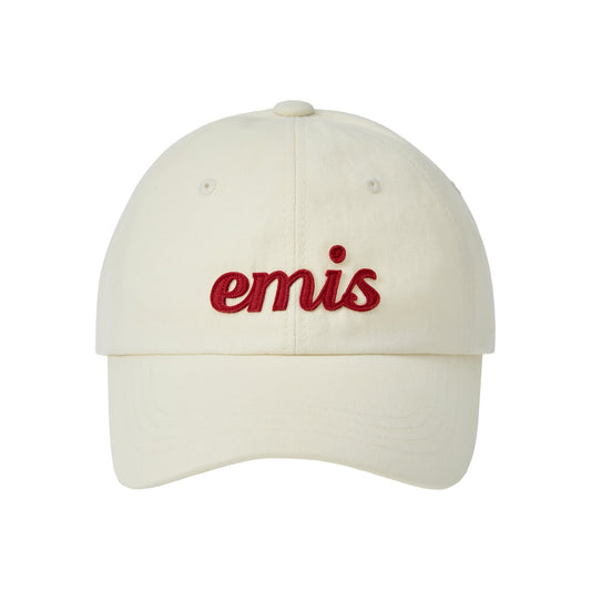 APPLIQUE BALL CAP-CREAM