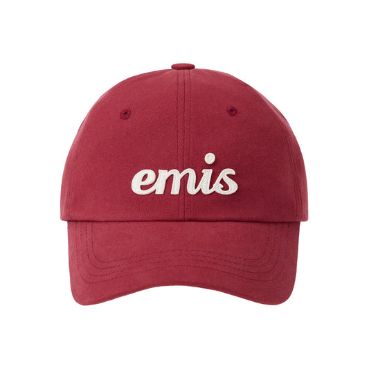 APPLIQUE BALL CAP-RED