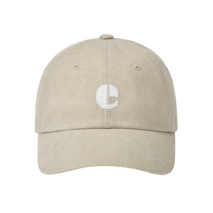 VINTAGE LOGO PIGMENT CAP (RENEWAL)-BEIGE