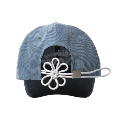 [CORDUROY FLOWER] KNOT CAP