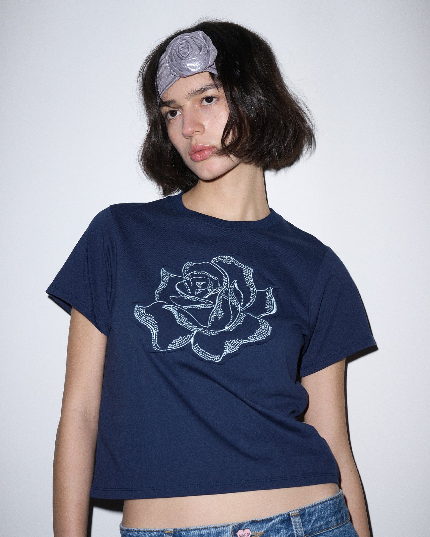 SLIM TSHIRT ROSE PATCH
