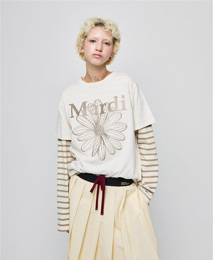 TSHIRT FLOWERMARDI NEEDLEWORK