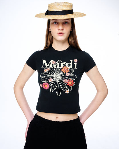 CROPPED TSHIRT FLOWERMARDI BLOSSOM