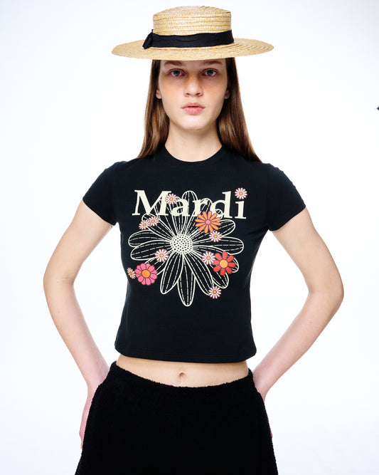 CROPPED TSHIRT FLOWERMARDI BLOSSOM