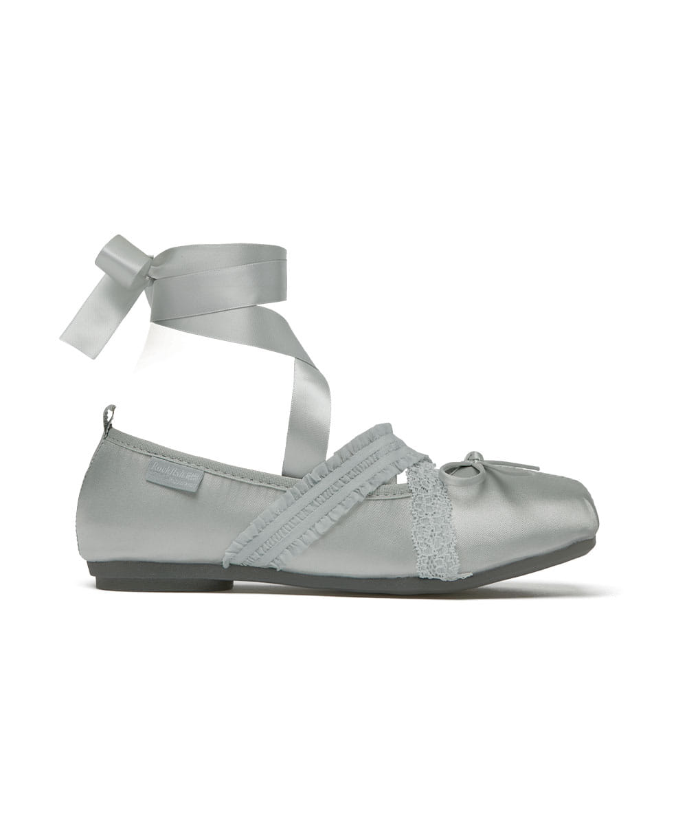 BANDING BALLET FLATS-GREY