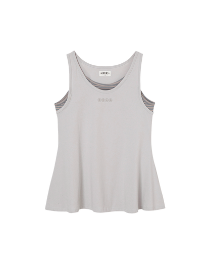 STRIPE LAYERED SLEEVELESS