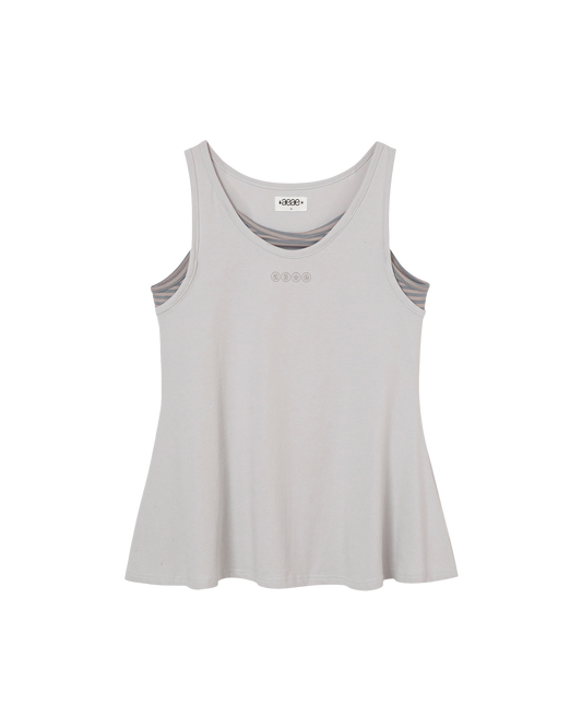 STRIPE LAYERED SLEEVELESS