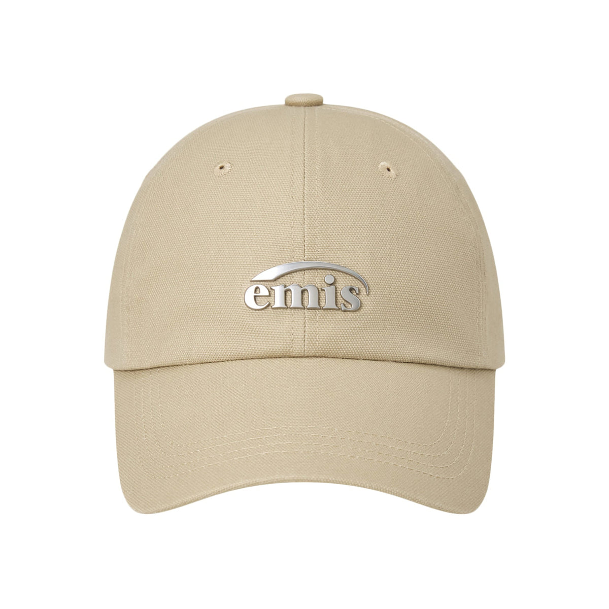 METAL LOGO BALL CAP-BEIGE