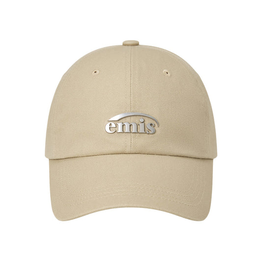 METAL LOGO BALL CAP-BEIGE