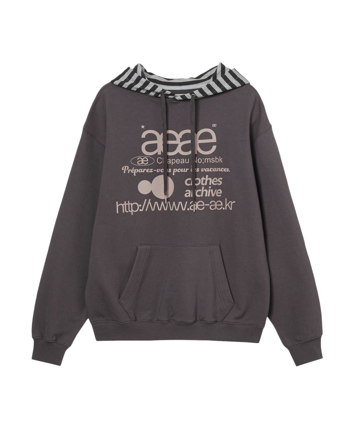 WEB LOGO LOOSED HOODIE