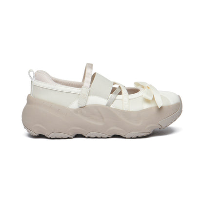 PUFFIN RIBBON BANDING SNEAKERS-CREAM