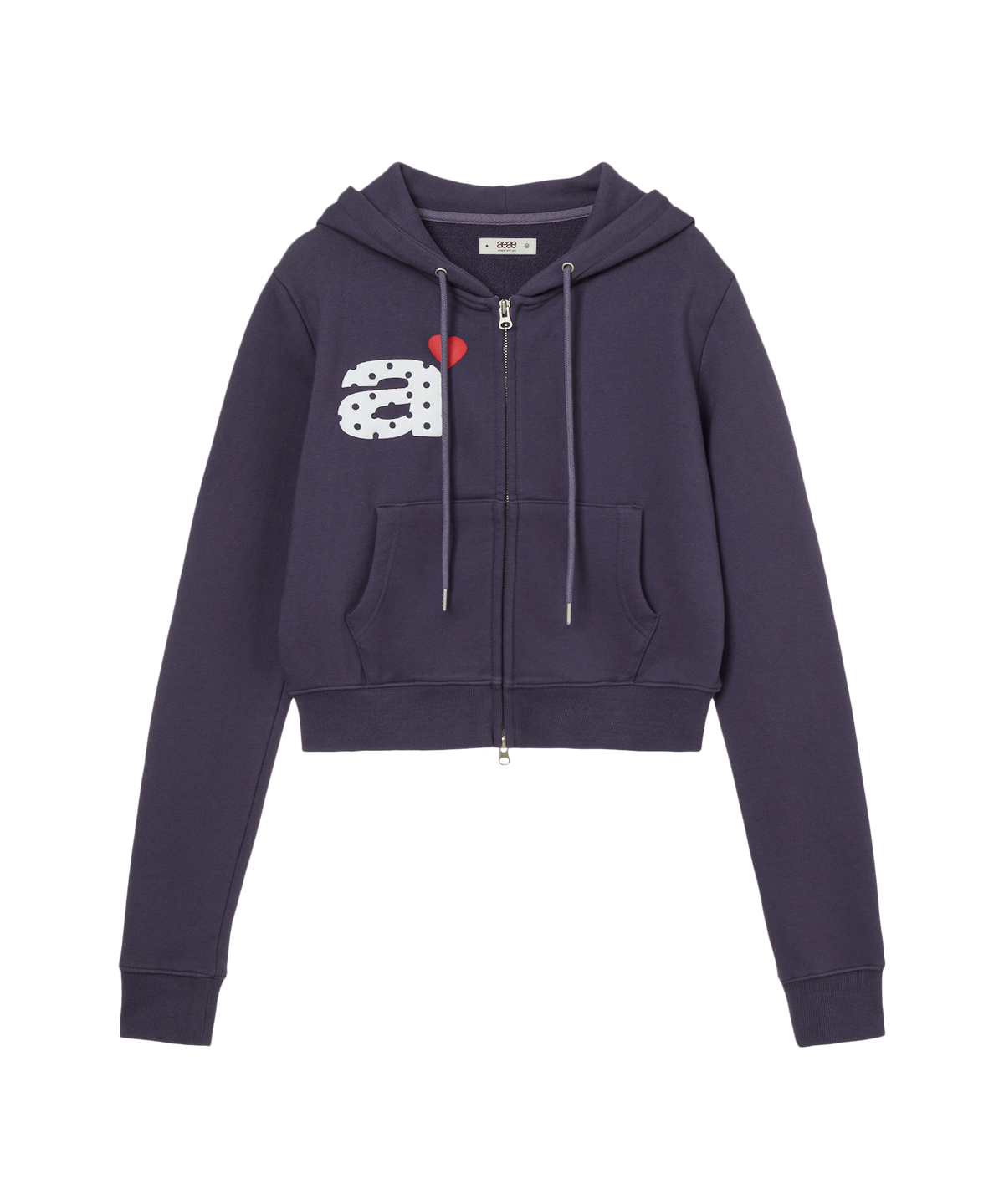 DOT SMALL LETTER CROP HOOD ZIP UP