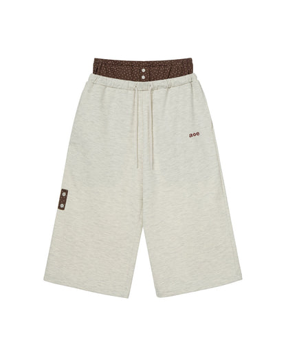 BRIEFS LAYERED SWEATPANTS