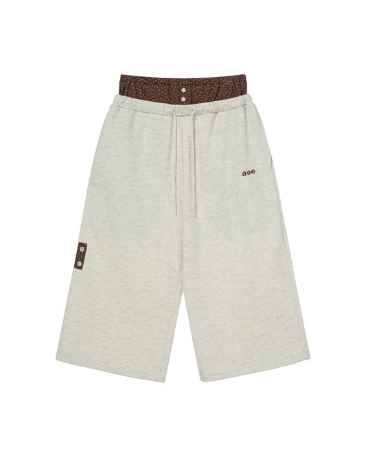 BRIEFS LAYERED SWEATPANTS