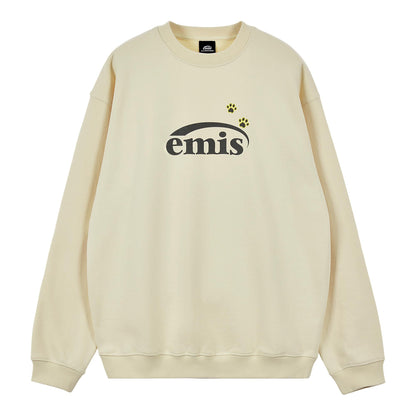 FOOT PRINTED SWEAT SHIRT