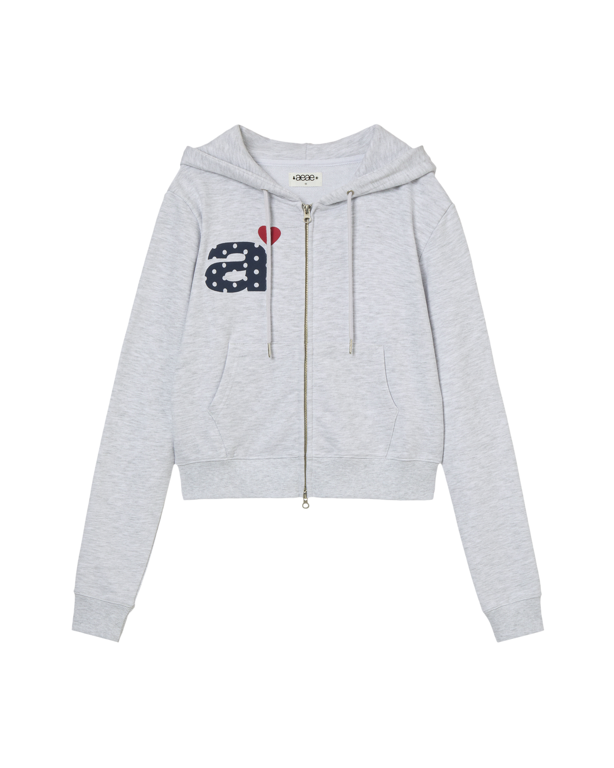 DOT SMALL LETTER CROP HOOD ZIP UP