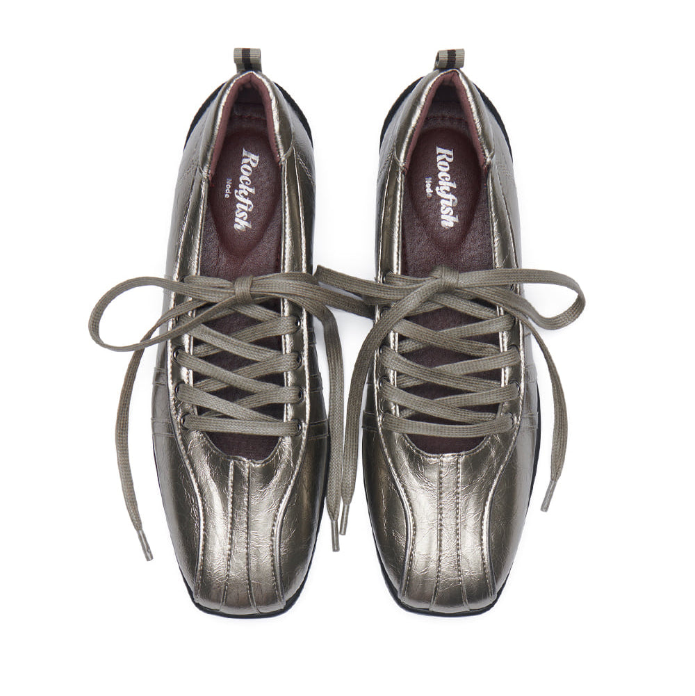 BLISS LACEUP SNEAKERS V2-DARK SILVER