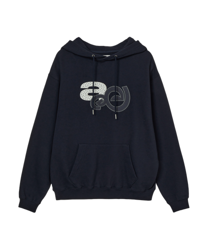 APPLIQUE FLOWER LOGO HOODIE