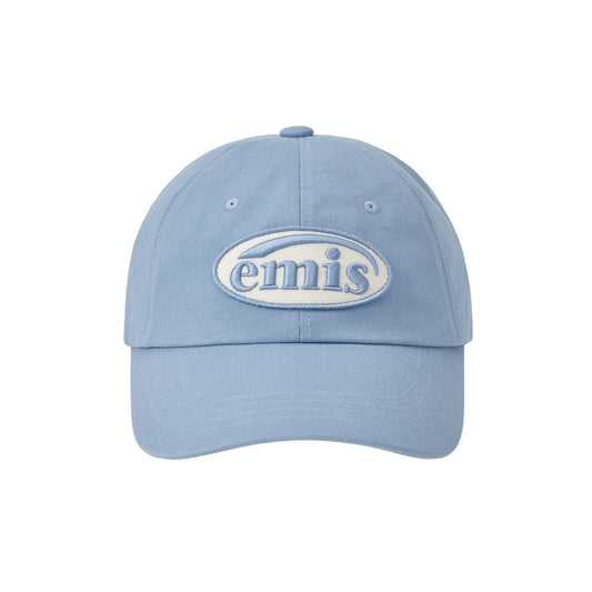 TONE ON TONE WAPPEN BALL CAP-SKY BLUE