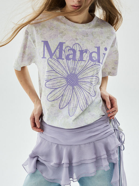 TSHIRT FLEUR FLOWERMARDI