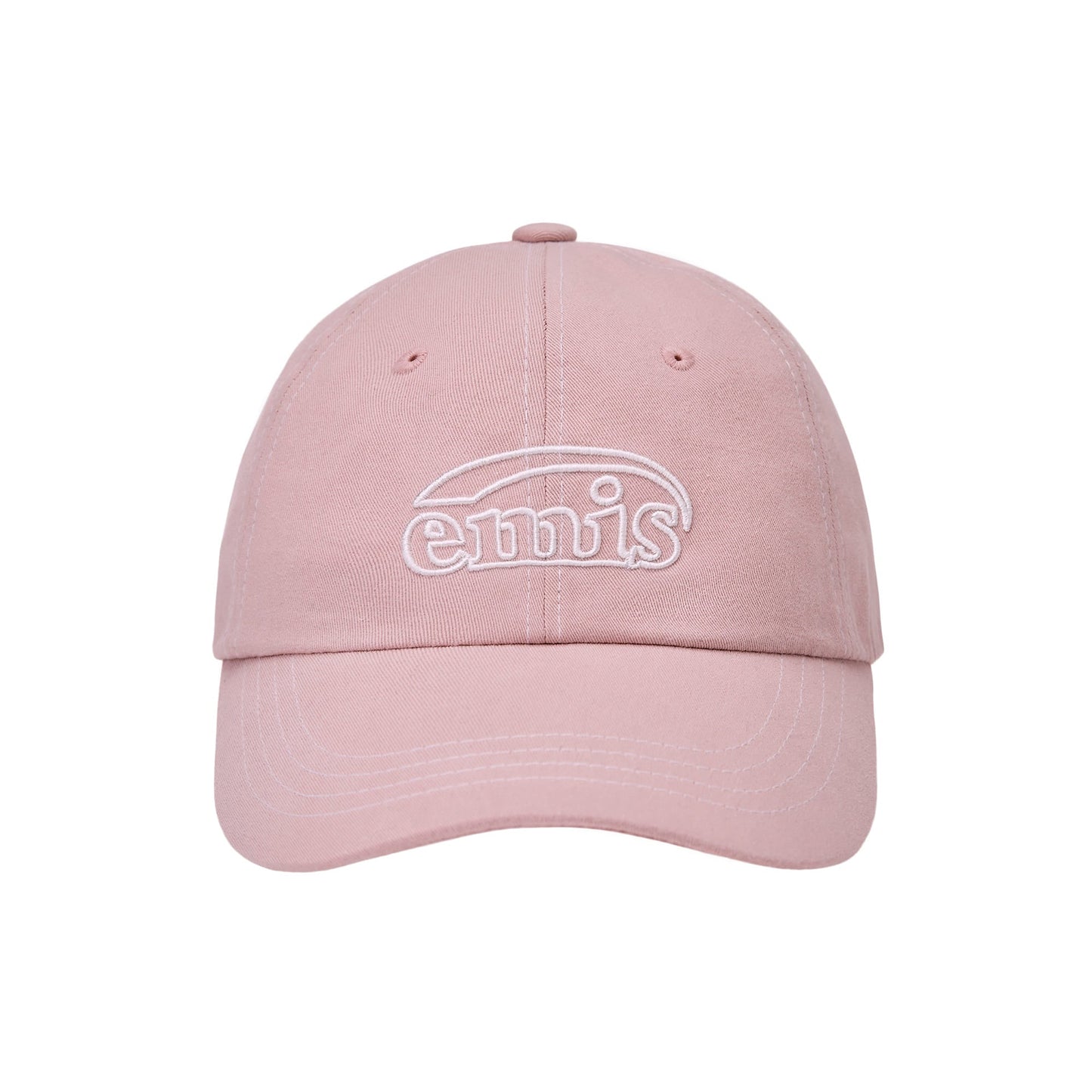 WHITE STITCH BALL CAP-PINK