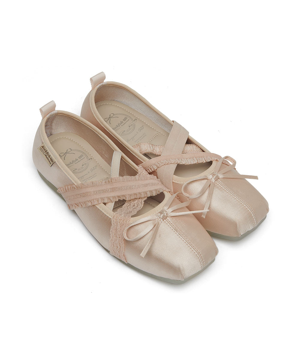 BANDING BALLET FLATS-PINK