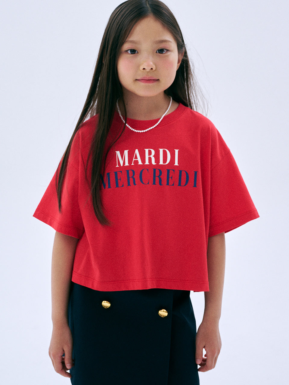 KIDS CROPPED TSHIRT LA TYPO FRANCAISE
