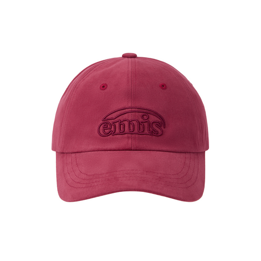 COTTON BRUSHED BALL CAP-RED