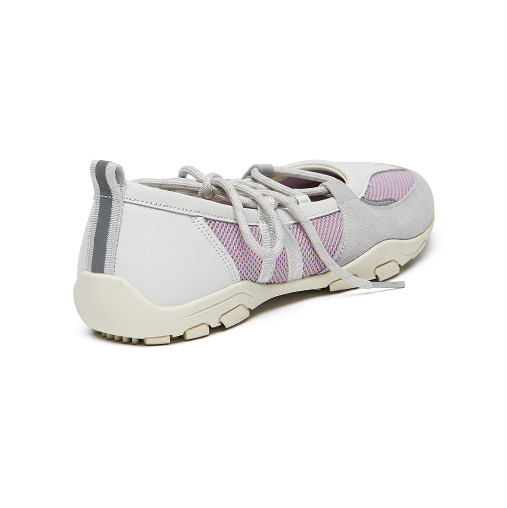NICOLE WEAVING LACEUP SNEAKERS-ASH LAVENDER
