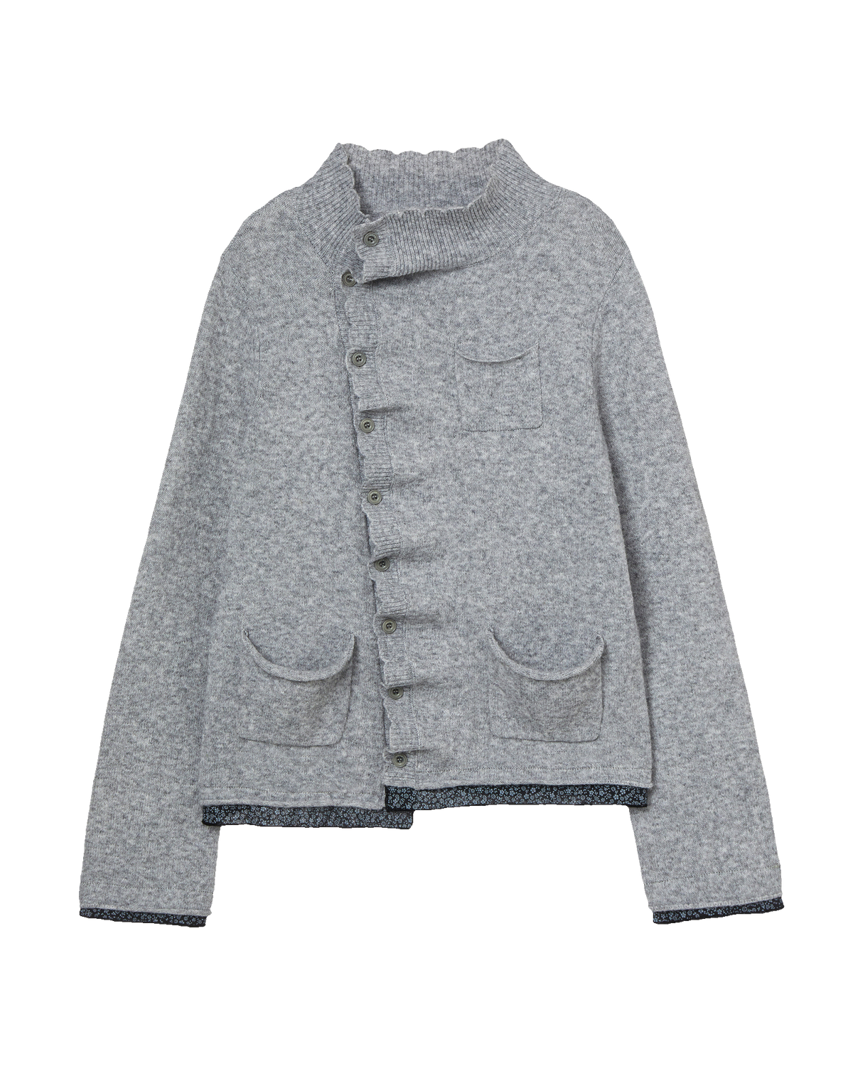 WRINKLE LAYERED CARDIGAN