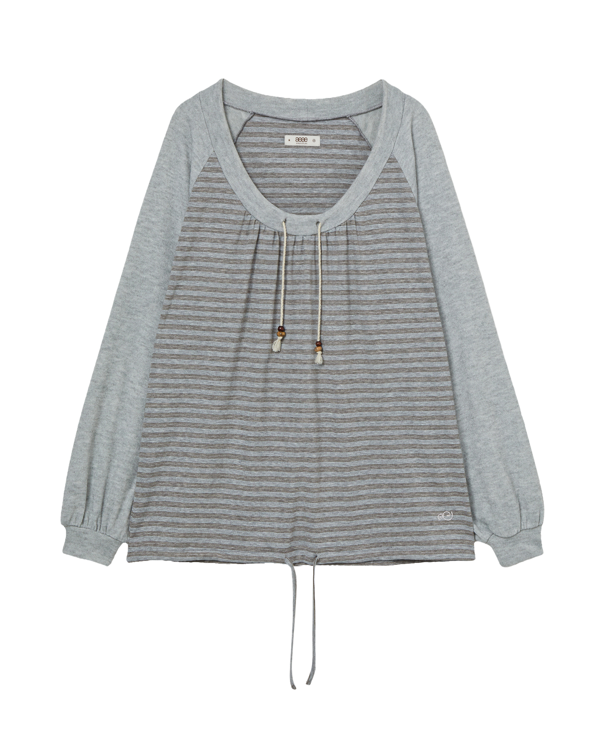 STRIPE DRAWSTRING TOP