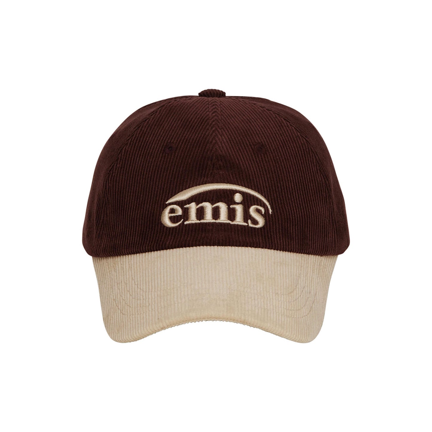 CORDUROY TWO-TONE BALL CAP-WINE