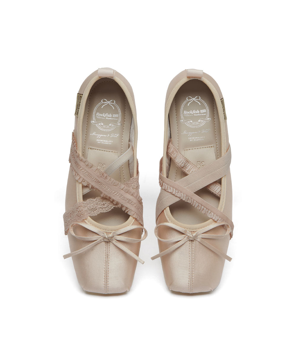 BANDING BALLET FLATS-PINK