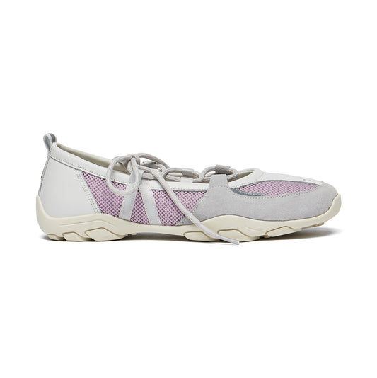 NICOLE WEAVING LACEUP SNEAKERS-ASH LAVENDER