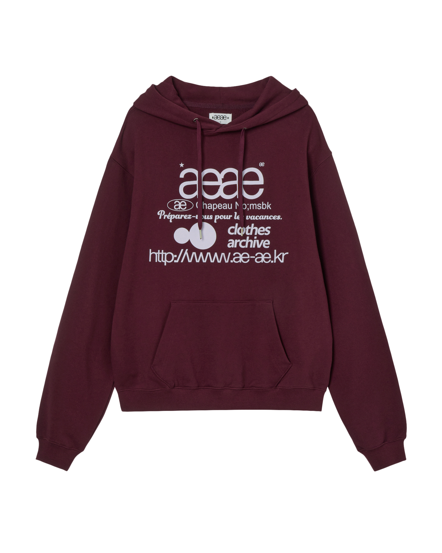 WEB LOGO LOOSED HOODIE