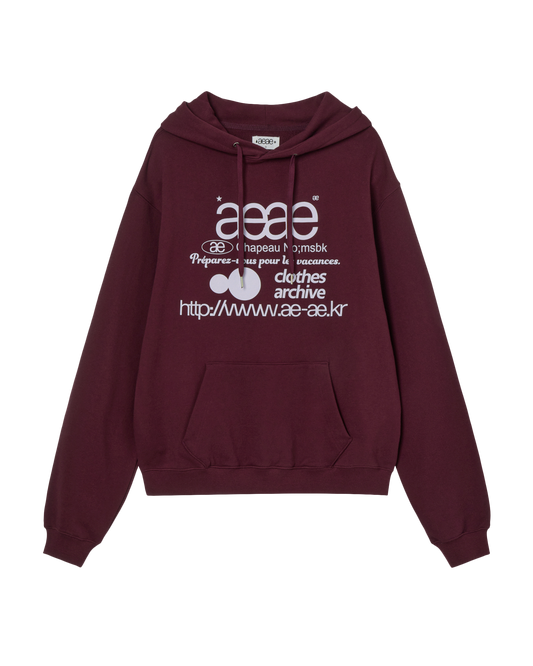 WEB LOGO LOOSED HOODIE