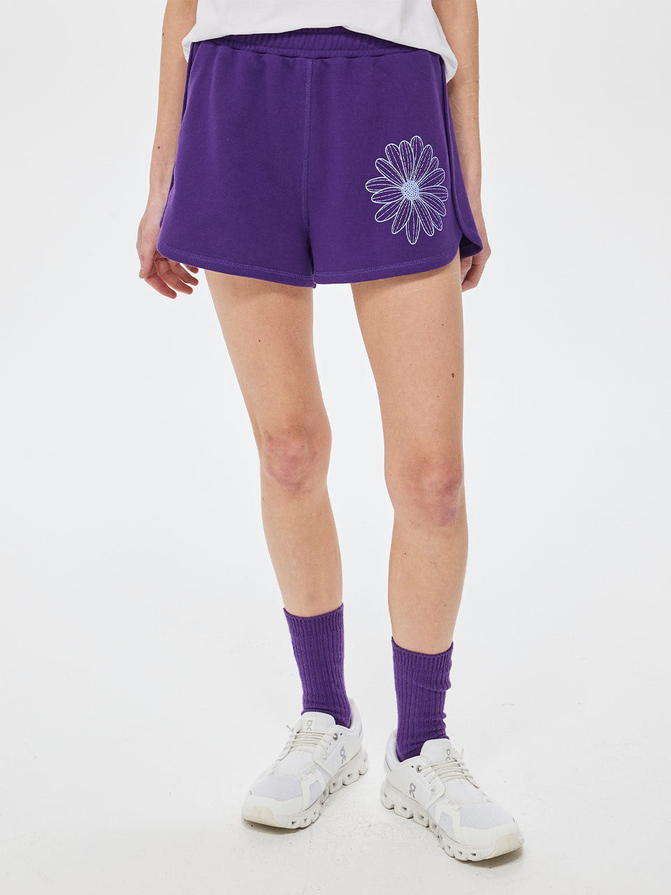 MINI SWEAT SHORTS FLOWER
