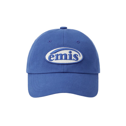 TONE ON TONE WAPPEN BALL CAP-BLUE
